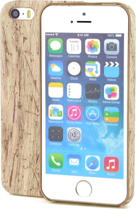 Produktbild König Design Apple iPhone SE 2020 TPU Handy Hülle Holz Optik Schutz Case Vintage Cover Etuis (Apple iPhone SE (2nd Gen))
