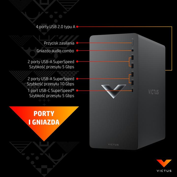 Actual product image HP Victus 45L (AMD Ryzen 5 5600G, 8 GB, 512 GB, GeForce GTX 1650)