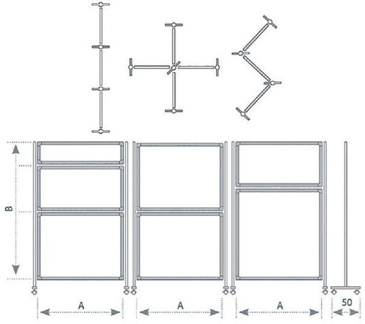 Actual product image Franken Partition Wall ECO Steel