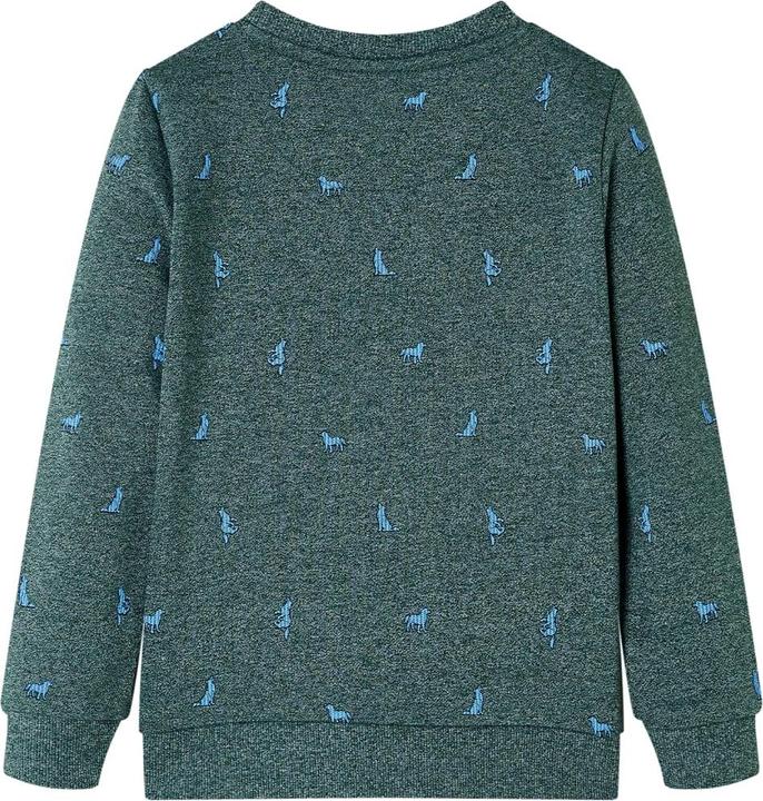 Immagine prodotto VidaXL Felpa da bambino verde scuro melange 104,Materiale: 50 (104)