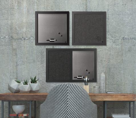 Immagine prodotto Bi-Silque Lavagna magnetica Black Shadow and Memo Board, per montaggio a parete, rettangolare (45 x 45 cm)