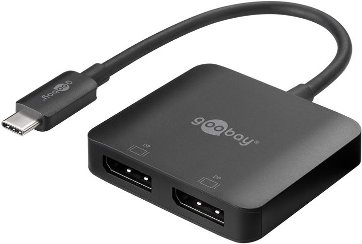 Image du produit Goobay Adaptateur USB-C vers 2x DisplayPort (USB-C, 12 cm)