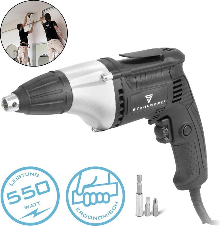 Actual product image Stahlwerk Drywall screwdriver TBS-550 ST 550 W, 0 - 5500 rpm High-speed screwdriver (Electrical connection)