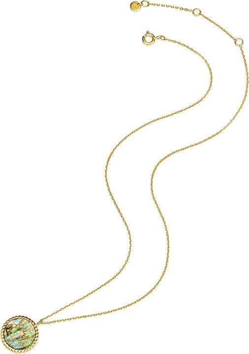 Immagine prodotto Glanzstücke München Donna Argento Abalone Shell Oro Giallo 40,0 cm Lunghezza base + 5,0 cm Estensione - 23294 (Argento, 40 - 45 cm)