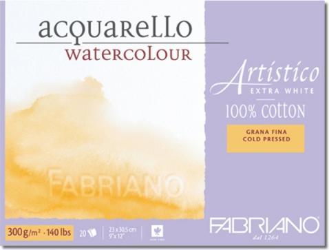 Immagine prodotto Fabriano Tampone per acquerello Artistico Extra Bianco (30,5 x 45,5 cm, Copertina rigida)