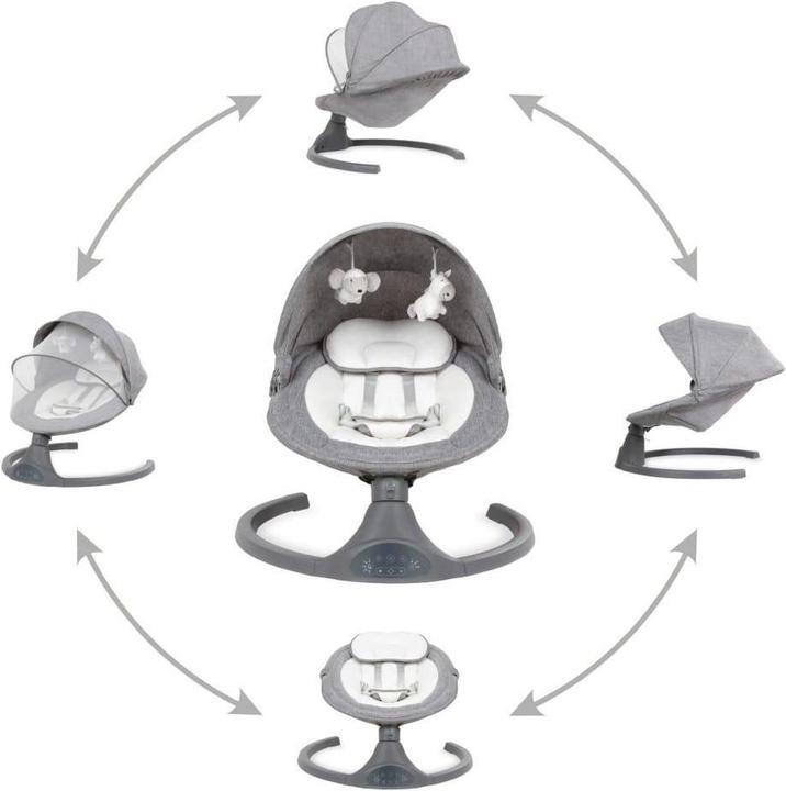 Actual product image Kidwell LUXI 2in1 Electric Swing with Mosquito Net and Bluetooth