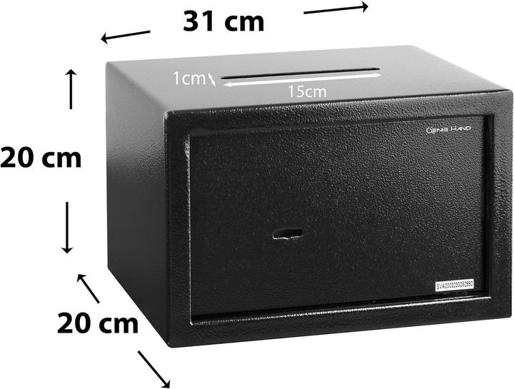 Produktbild Genie Hand Möbeltresor mit Einwurfschlitz (11 l)