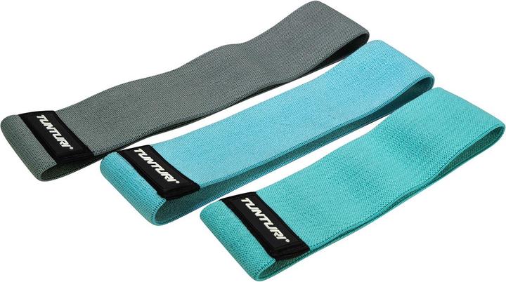 Immagine prodotto Tunturi Textil Resistance Band Widerstandsbänder 3er Set (0.30 m, Medio, Strong, Light)