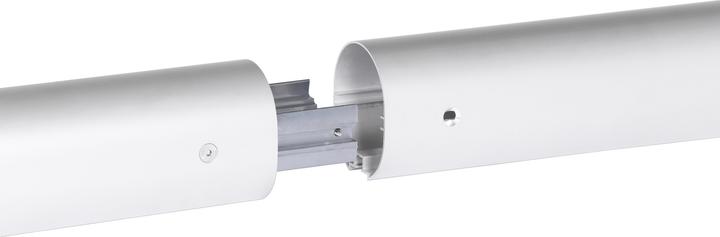 Actual product image Sport-Thieme Large field soccer goal "Kompakt Plus", standing in ground sockets, white stove enameled
