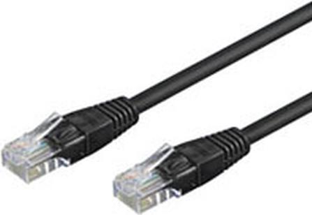 Actual product image Goobay CAT 6 patch cable, U/UTP, black, 15 m (U/UTP, CAT6, 15 m)