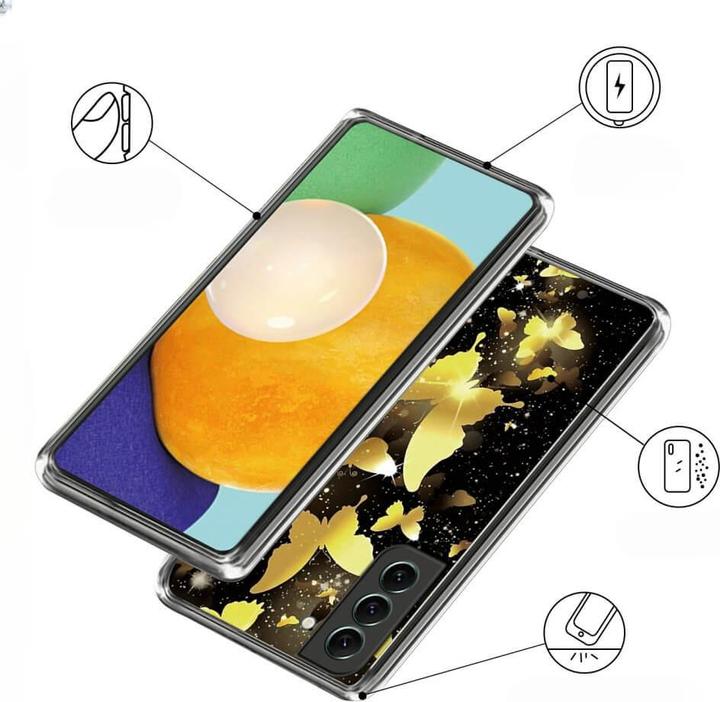 Produktbild Cover-Discount Cover Handyhülle IMD Schmetterling gold (Samsung Galaxy S24)