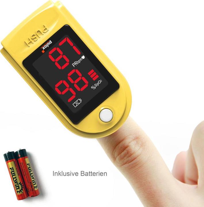 Immagine prodotto Pulox Pulsossimetro PO-100 Solo in giallo