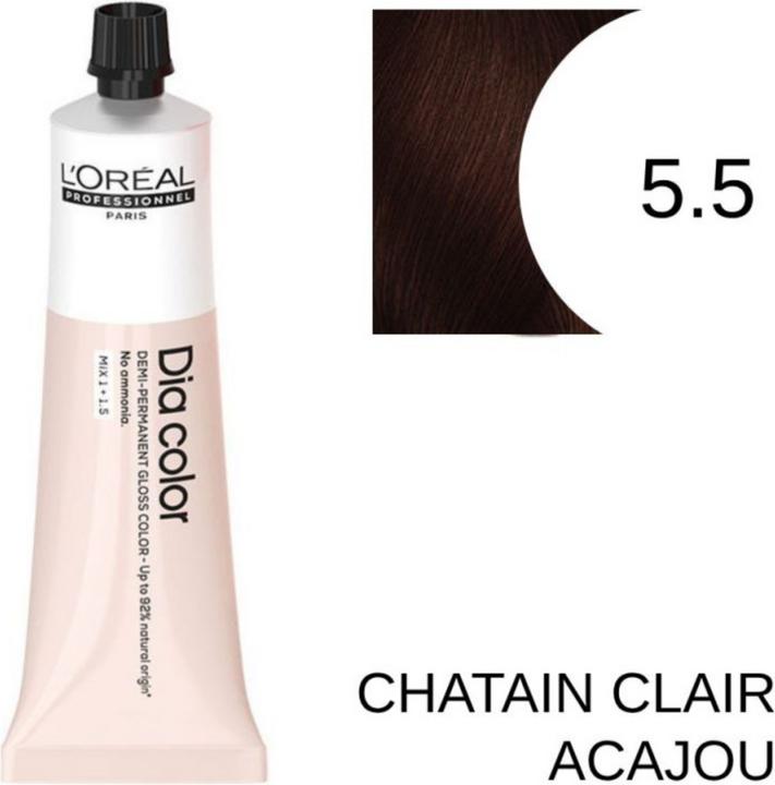Produktbild L'Oréal Paris Loreal DIA Color 5,5 Hellbraun Mahagoni 60 ml (5.5 Hellbraun Mahagoni)