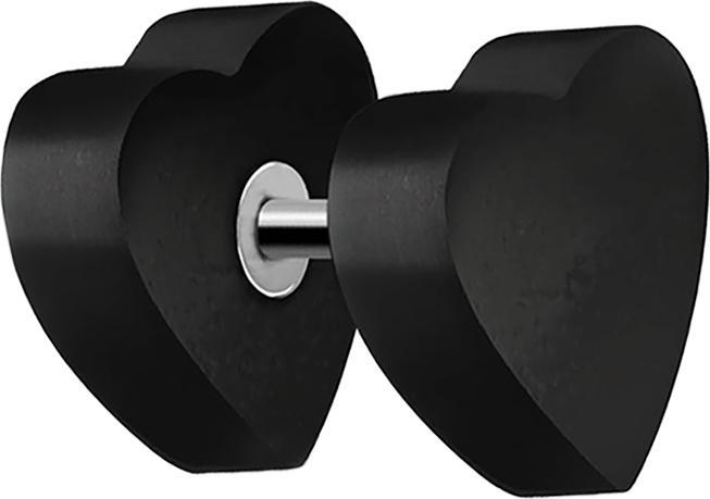 Immagine prodotto Star Piercing Cuore finto in legno di Areng (senza ottone, Organico)