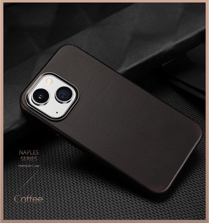 Actual product image Dux Ducis Naples Series Genuine Leather Case (Apple iPhone 14 Plus)