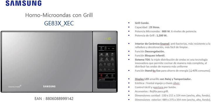 Image du produit Samsung GE 83 X (23 l)