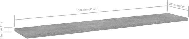 Immagine prodotto VidaXL Scaffale a muro (100 x 20 x 1,5 cm)