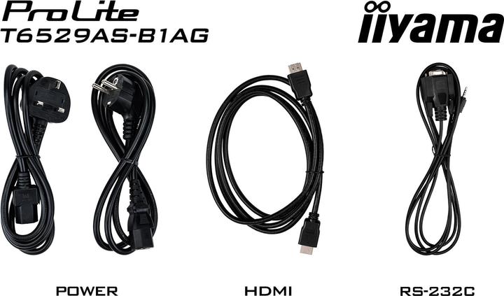 Actual product image iiyama LFD ProLite T6529AS-B1AG (3840 x 2160 Pixels, 64.50")