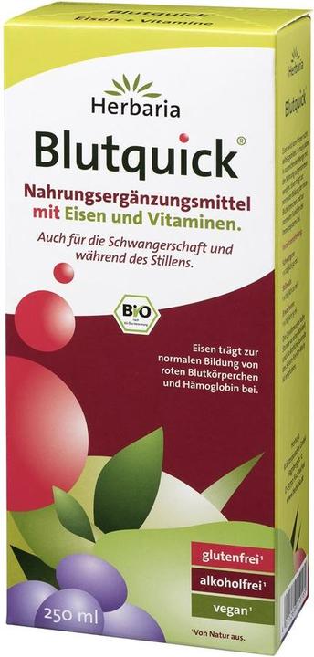 Herbaria Blutquick mit Eisen und Vitaminen Bio (1 Stück, Flüssigkeit)