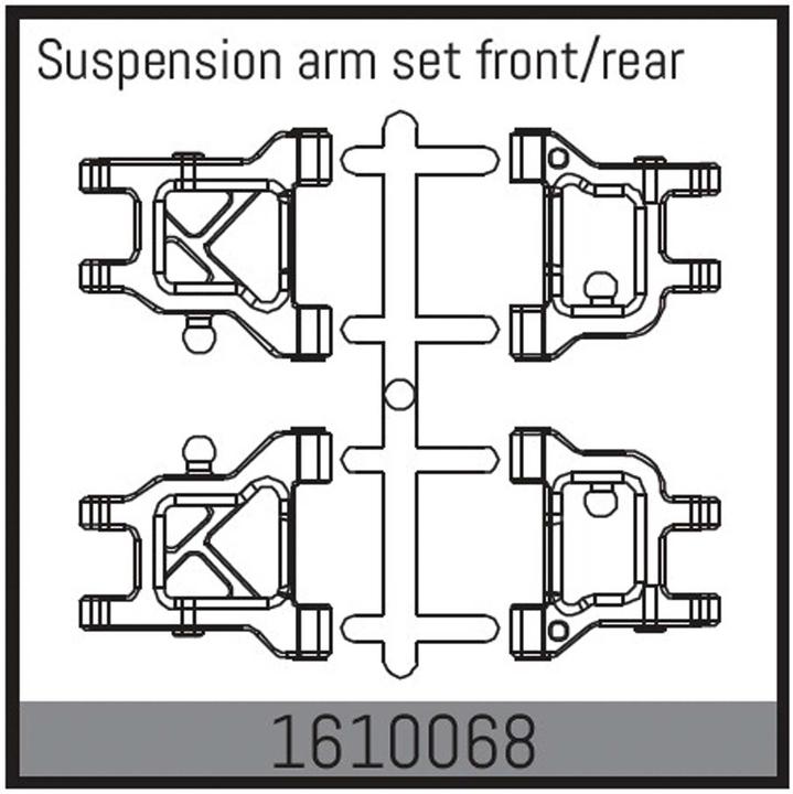 Produktbild Absima suspension arm set front/rear