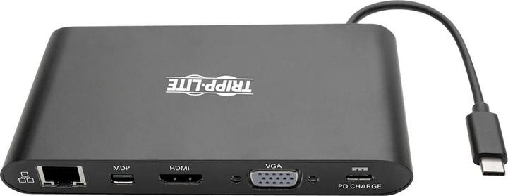 Produktbild Eaton Tripp Lite Series USB-C Laptop Docking Station Type-C HDMI VGA Thunderb 3black (USB-C, 4 Ports)