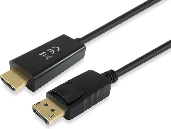 Produktbild equip Displayport Adapter HDMI St/St 5.0m 4K/30Hz schwarz (5 m, DisplayPort)