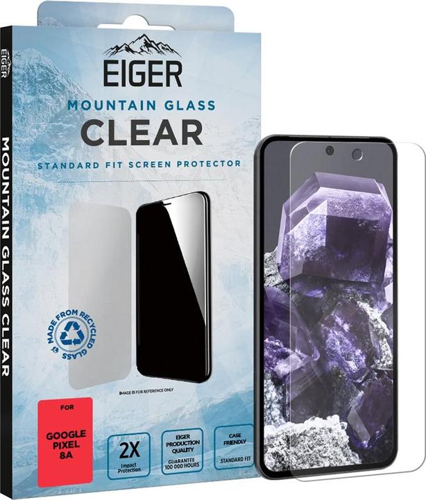 Actual product image Eiger Mountain Glass Clear (1 Piece, Google Pixel 8a)