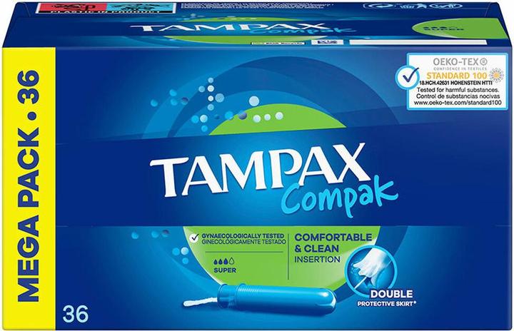 Tampax COMPAK tampón super 36 u (36 x, S)