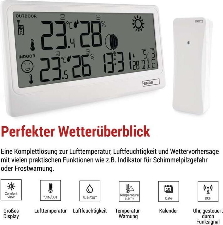 Actual product image Emos Drahtlose Wetterstation E0531