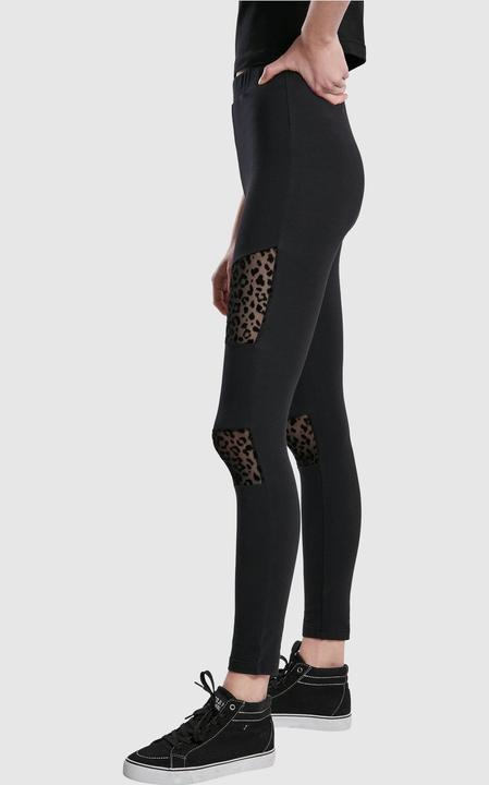 Actual product image Urban Classics Ladies Flock Lace Inset Leggings (XL)