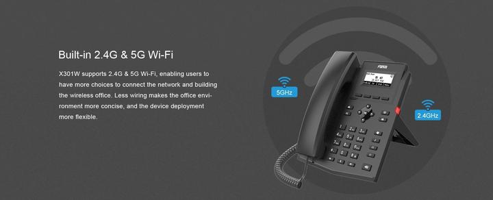 Actual product image Fanvil IP Phone X301W black