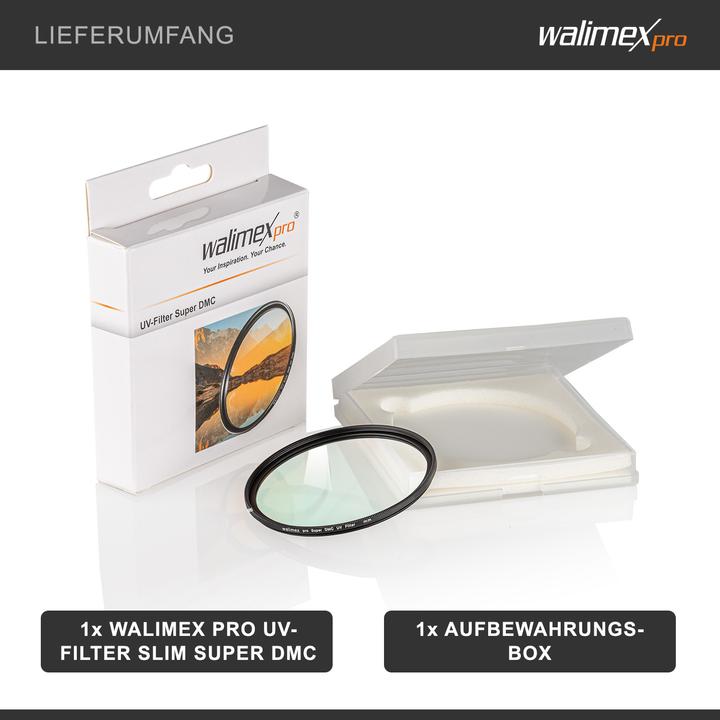 Actual product image Walimex pro per UV filter Slim Super DMC 62mm (62 mm, UV filter, 62 mm)