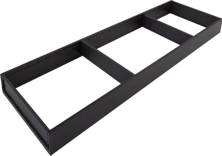 Actual product image Blum Ambia-Line drawer frame wide - 622x200x50mm, steel carbon black matt