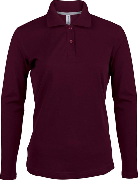 Produktbild Kariban Damen Poloshirt mit langen Ärmeln (S)