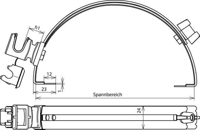 Immagine prodotto Dehn Portaconduttore da tetto regolabile NIRO/galCu 204107 (0.28 m)