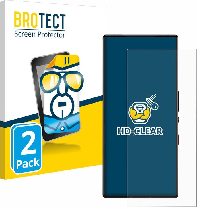 Actual product image BROTECT Screen Protector Clear (2 Piece, Nubia Red Magic)