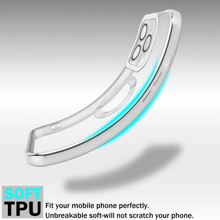 Immagine prodotto Cadorabo Custodia TPU Chrome con protezione della fotocamera per Apple iPhone 13 PRO MAX (Apple iPhone 13 Pro Max)