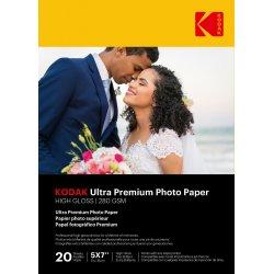 Actual product image Kodak Ultra Prem Photo 280g 10.4 mil Glossy 5/7x20 (280 g/m², 13 x 18 cm, 20 x)