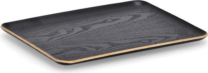 Productafbeelding Zeller Present Dienblad, hout/geweven fineer, zwart