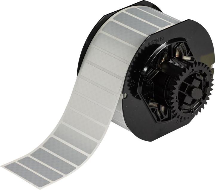 Actual product image Brady B33 Series tamper-proof labels made of metallised polyester