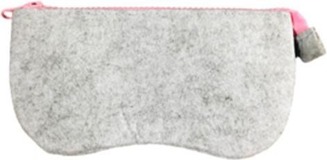 Image du produit Bekos Étui à lunettes en feutre souple avec fermeture éclair Rose
