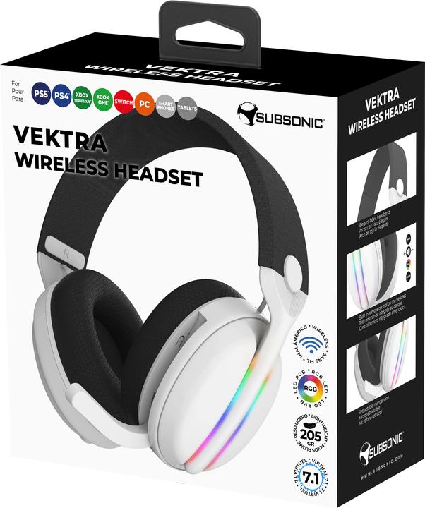 Image du produit Subsonic Wireless Headset All Platforms Led 7.1 MULTI (Sans fil)