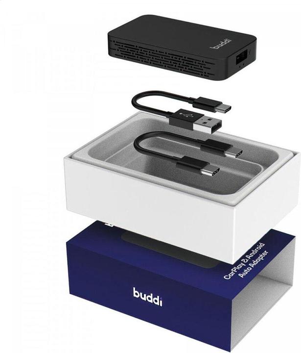 Produktbild Buddi Play 2 Bluetooth Adapter Apple Carplay & Android Auto (Empfänger)