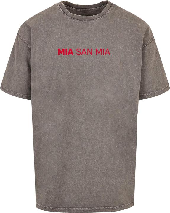 Produktbild FC Bayern München Mia San Mia Red Acid Washed Heavy Oversize Tee - 111611 (4XL)