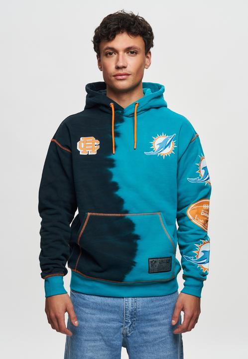 Actual product image Recovered Re:covered Fleece Hoody - INK DYE Miami Dolphins - 3XL (3XL)