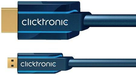 Actual product image clicktronic micro HDMI (Typ D) — HDMI (Typ A) (2 m, HDMI)