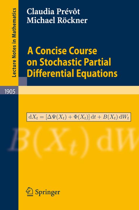 Actual product image A Concise Course on Stochastic Partial Differential Equations (German, Michael Röckner, Claudia Prévot, 2007)