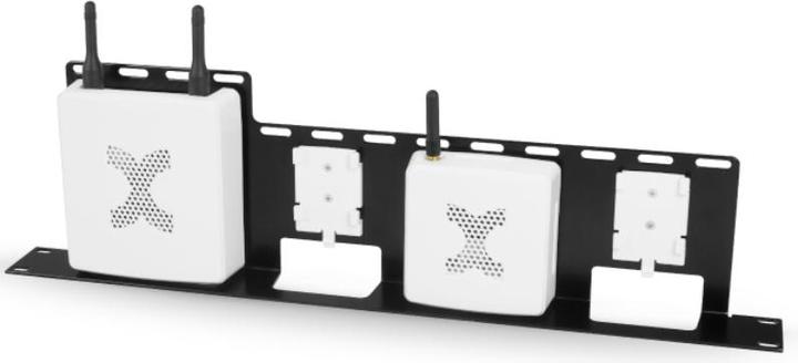 Image du produit Kentix 19" Rack-Einbaurahmen für Geräte KAM, KMS, KXP, KPM, schwarz
