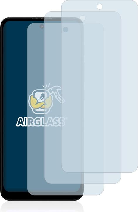 Actual product image BROTECT AirGlass Glass (3 Piece, Motorola Moto E40)