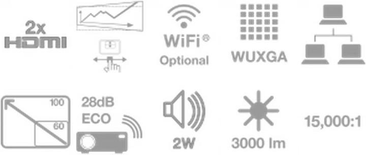 Produktbild Epson Eb-U04 (WUXGA, 3000 lm)